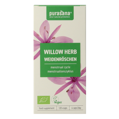 Purasana Wilgenroosje vegan bio 120.00 Vegetarische capsules