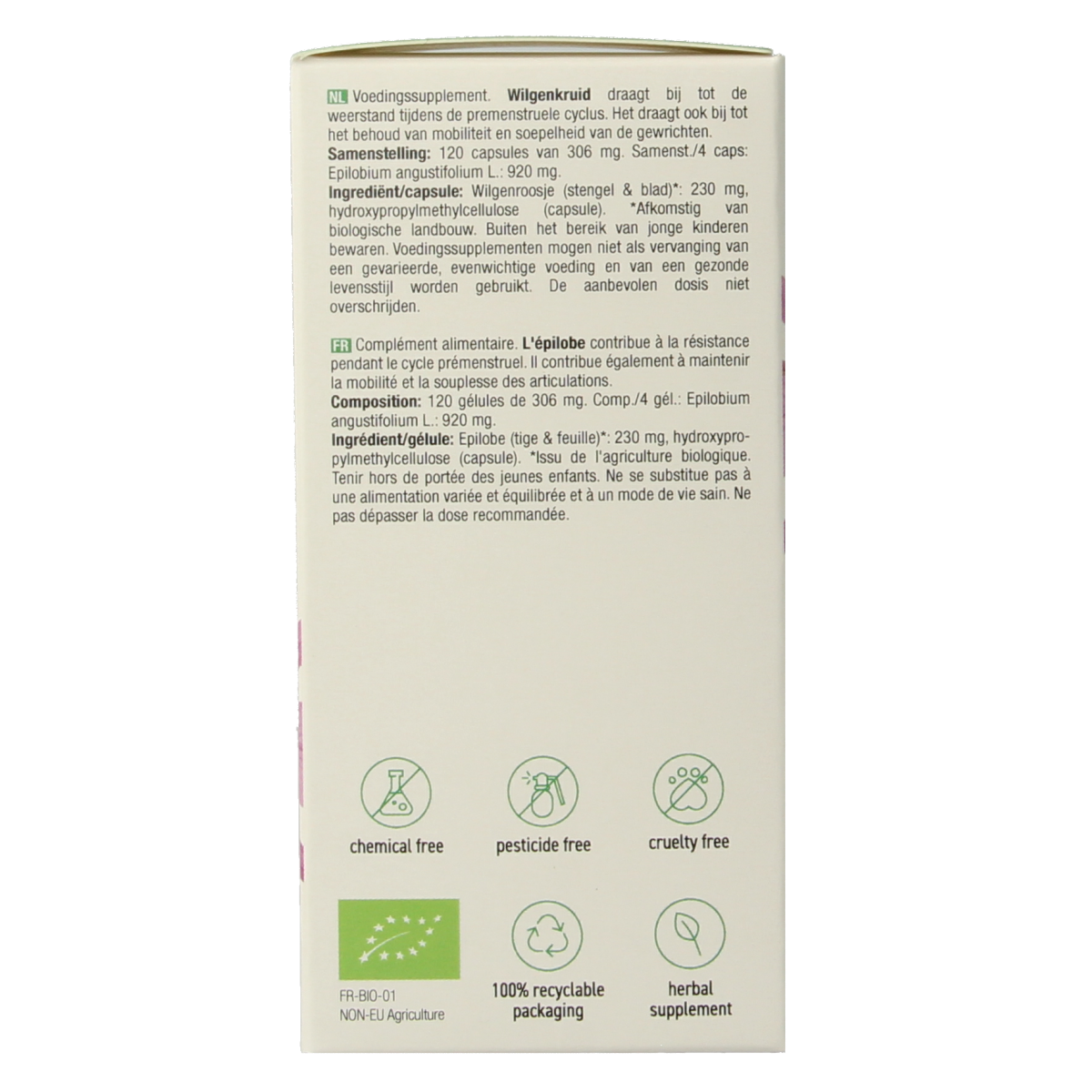 Purasana Wilgenroosje vegan bio 120.00 Vegetarische capsules