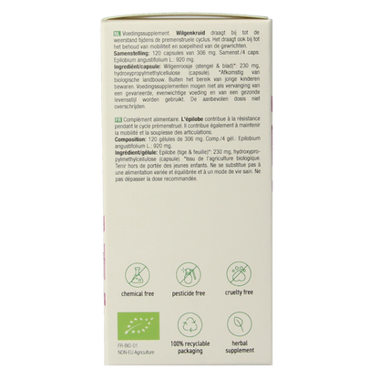 Purasana Wilgenroosje vegan bio 120.00 Vegetarische capsules
