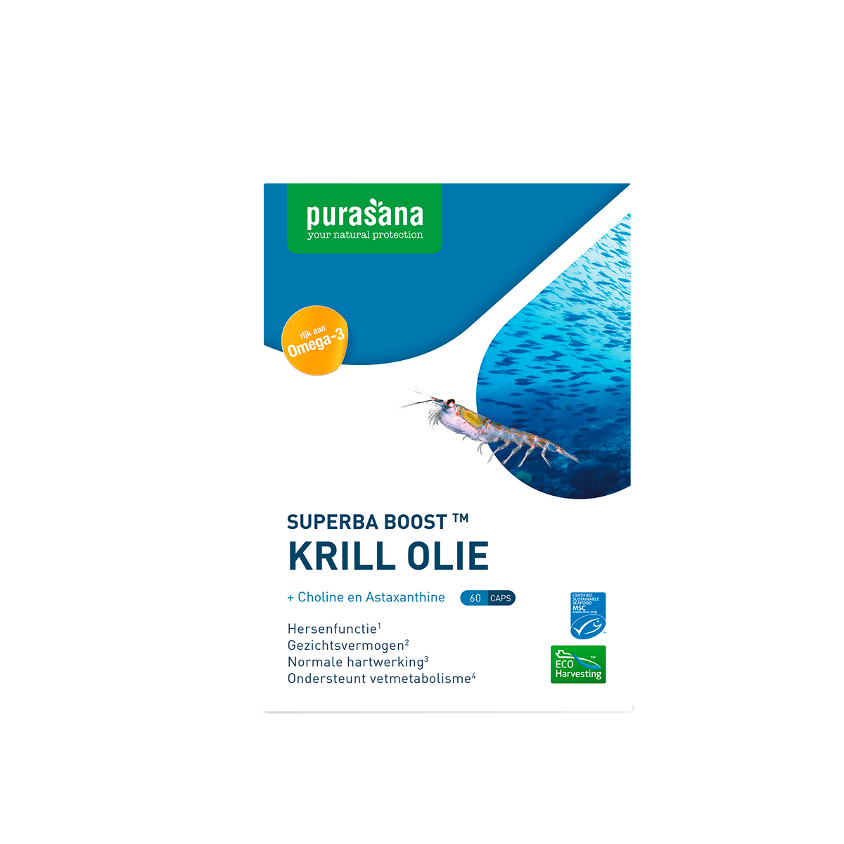 Purasana Krill olie 60.00 Capsules