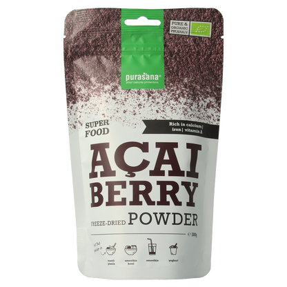 Purasana Acai bessen poeder vegan bio 100.00 Gram