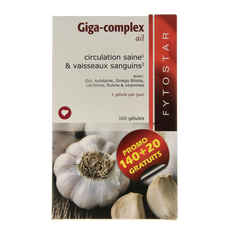 Fytostar Giga complex knoflook 160.00 Capsules
