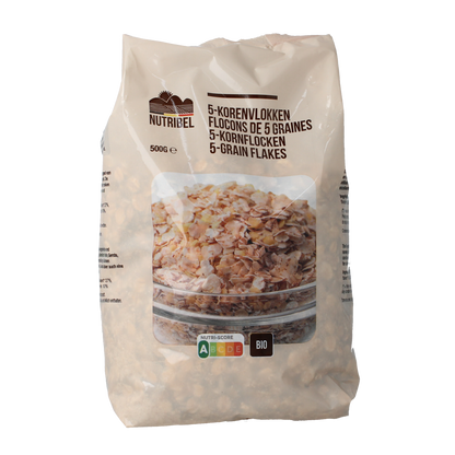 Nutribel 5-korenvlokken bio 500.00 Gram
