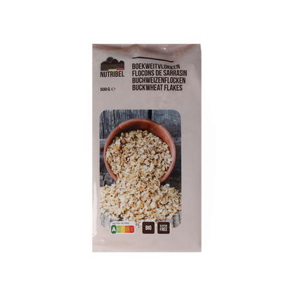 Nutribel Boekweitvlokken glutenvrij bio 500.00 Gram