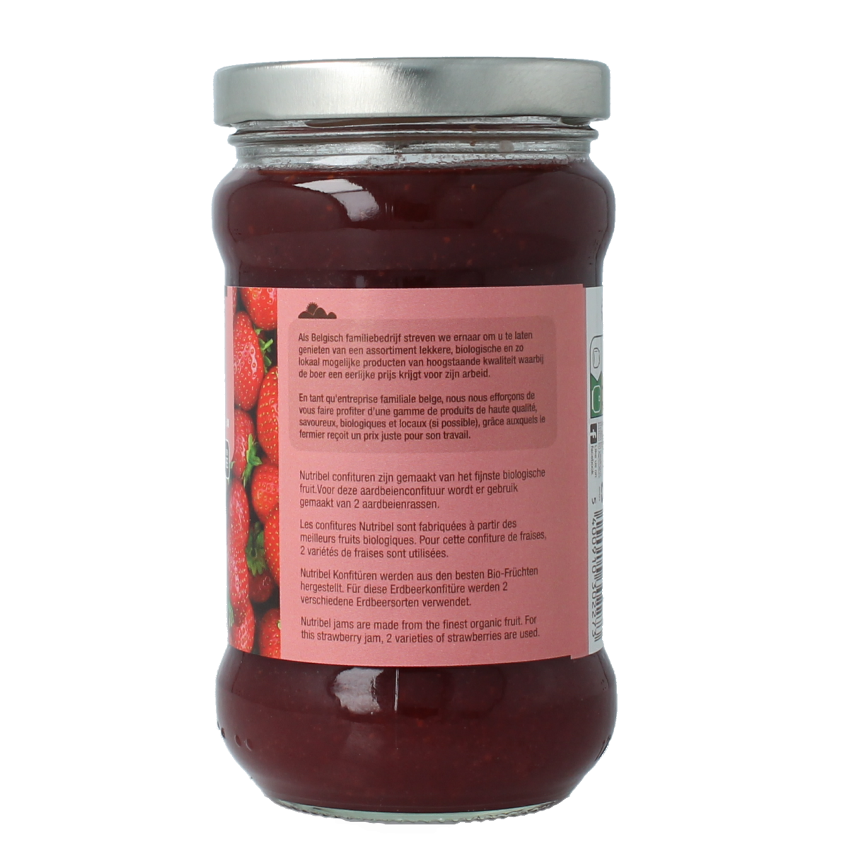 Nutribel Aardbeien confituur bio 340.00 Gram