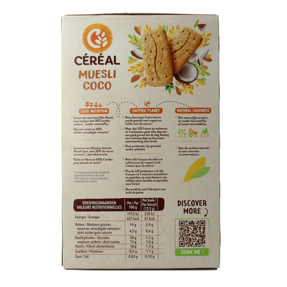 Cereal Koekjes muesli/cocos 200.00 Gram