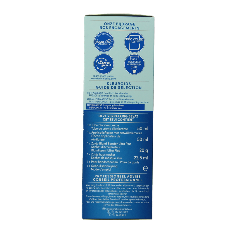 Schwarzkopf Blonde haarverf intensive bond super plus L1++ 1 Set