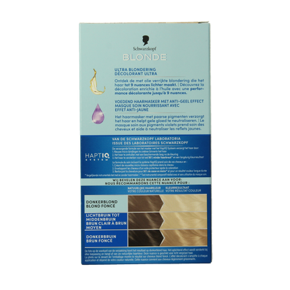 Schwarzkopf Blonde haarverf intensive bond super plus L1++ 1 Set