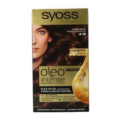 Syoss Color Oleo Intense 4-18 mokkabruin haarverf 1 Set