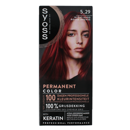 Syoss Permanent color 5-29 intens rood 1.00 Set