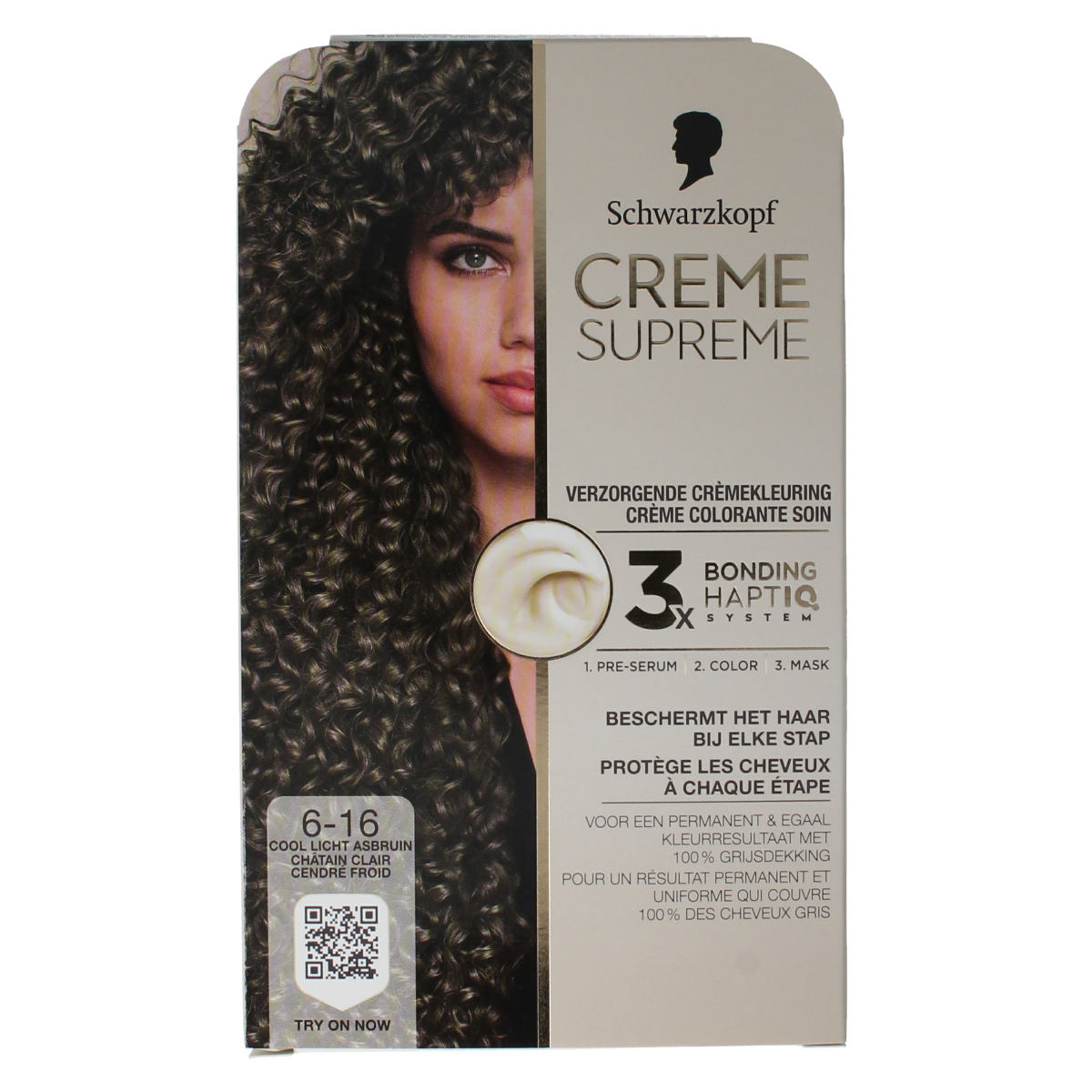 Schwarzkopf Creme supreme 6-16 licht bruin 1.00 Stuks