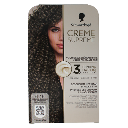 Schwarzkopf Creme supreme 6-16 licht bruin 1.00 Stuks