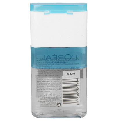 L'Oreal Paris Express oogmake-up en lipstick remover 125.00 Milliliter