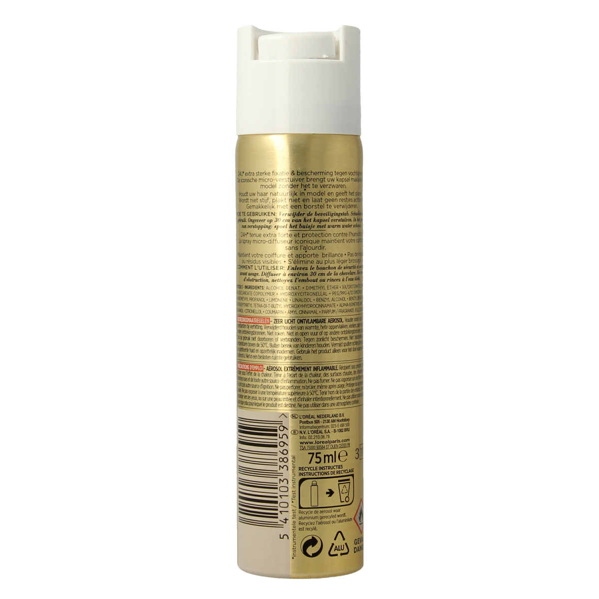 Elnett Haarspray satin extra sterke fixatie 75.00 Milliliter