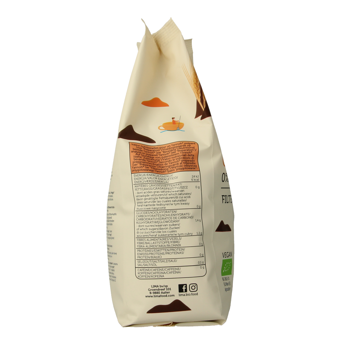 Lima Yannoh snelfilter original bio 1.00 Kilogram