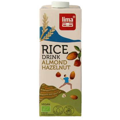 Lima Rice drink hazelnoot amandel bio 1.00 Liter
