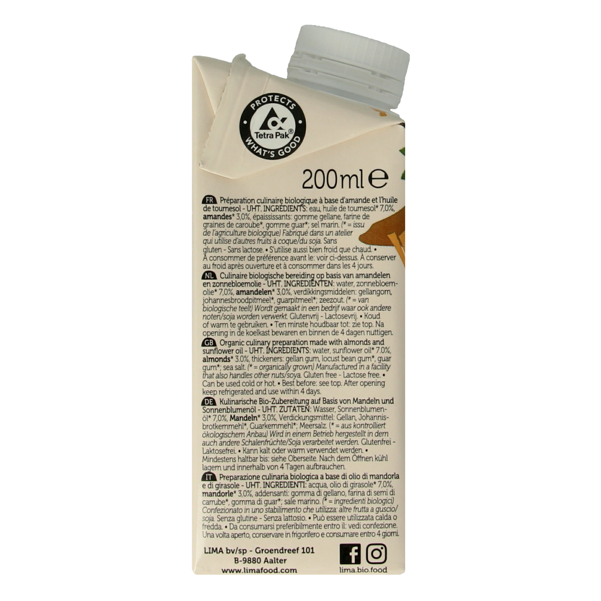 Lima Almond cuisine bio 200.00 Milliliter