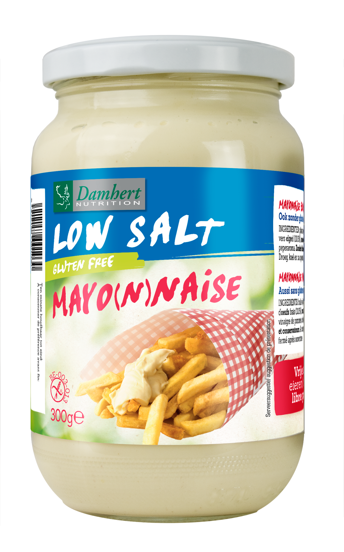 Damhert Mayonaise natriumarm glutenvrij 300 Gram