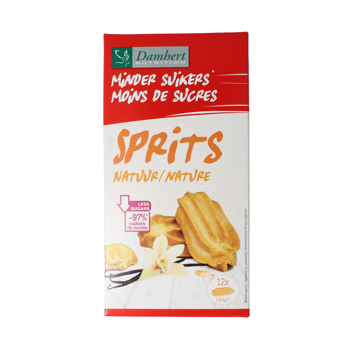 Damhert Sprits natuur 130.00 Gram