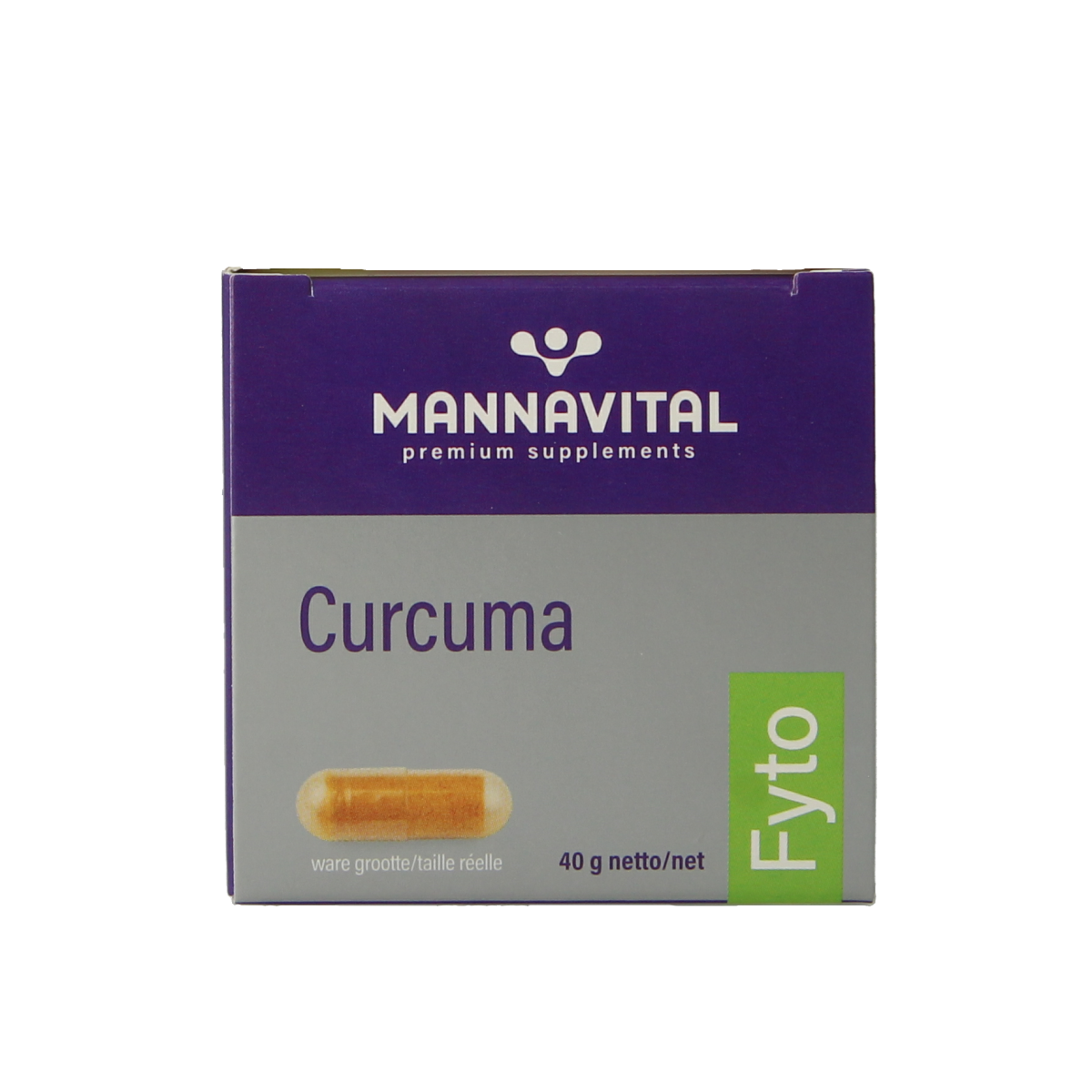 Mannavital Curcuma platinum 60.00 Vegetarische capsules