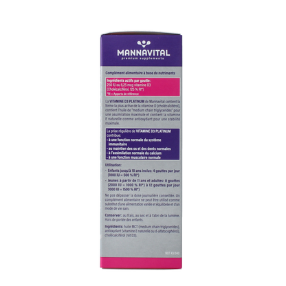 Mannavital Vitamine D3 platinum 100 Milliliter