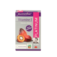 Mannavital Vitamine E platinum 60.00 Vegetarische capsules