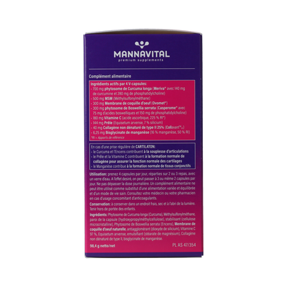Mannavital Cartilaton 120.00 Vegetarische capsules