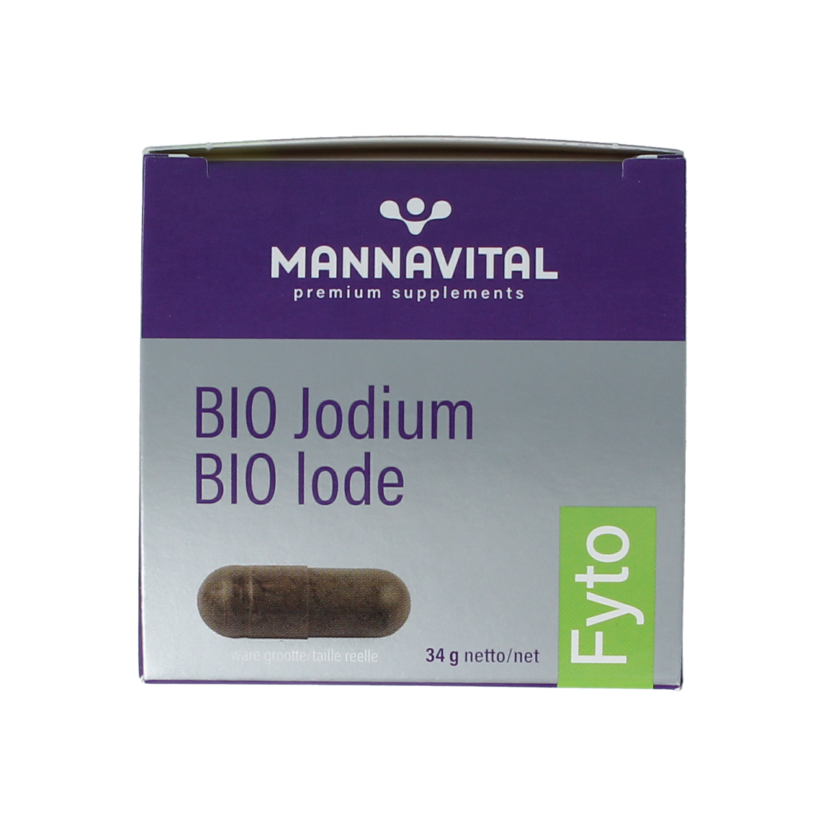 Mannavital Jodium platinum bio 90.00 Vegetarische capsules