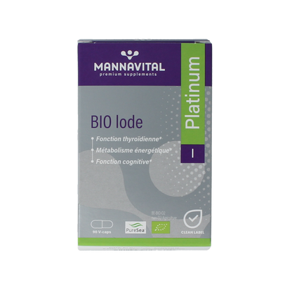 Mannavital Jodium platinum bio 90.00 Vegetarische capsules