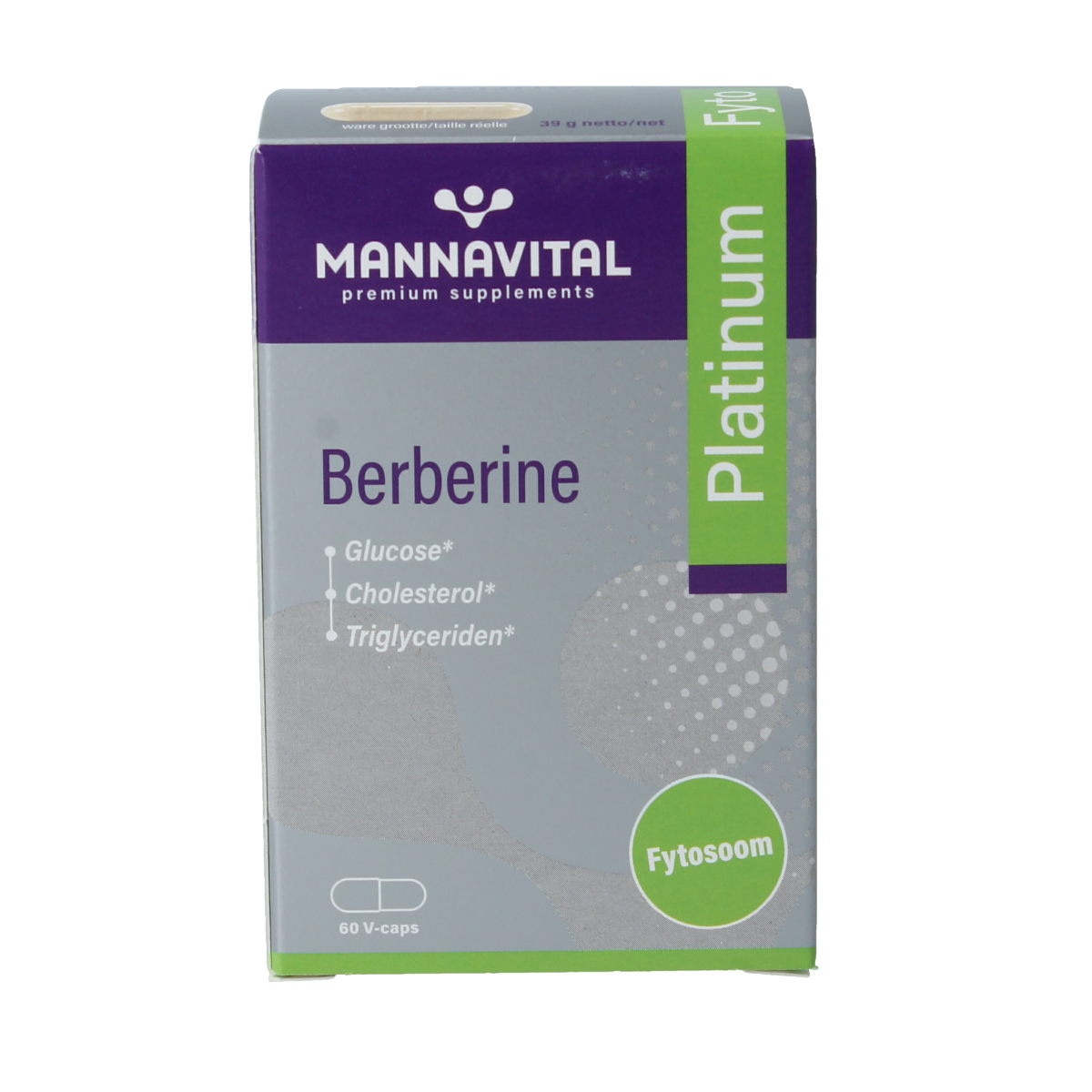 Mannavital Berberine platinum 60.00 Vegetarische capsules