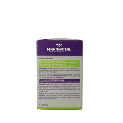 Mannavital Spermidine platinum 60.00 Vegetarische capsules