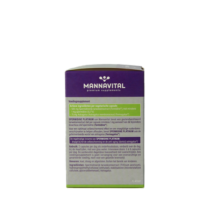 Mannavital Spermidine platinum 60.00 Vegetarische capsules