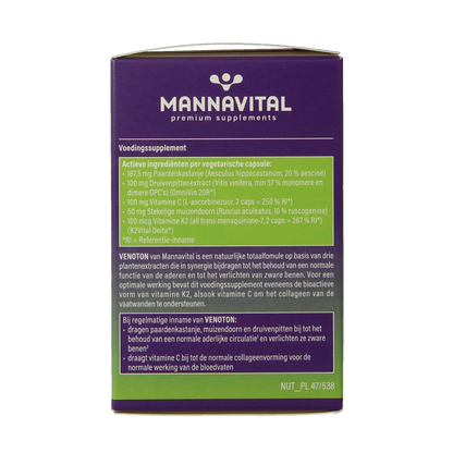 Mannavital Venoton 60.00 Vegetarische capsules