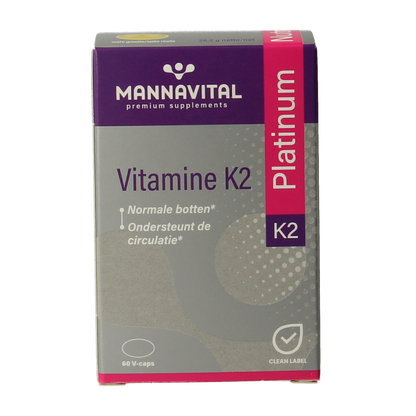Mannavital Vitamine K2 60.00 Vegetarische capsules