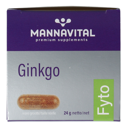 Mannavital Ginkgo platinum 60.00 Vegetarische capsules
