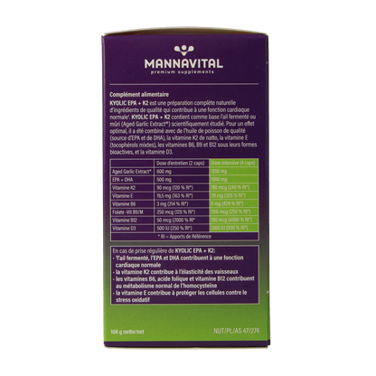 Mannavital Kyolic EPA & K2 80.00 Capsules
