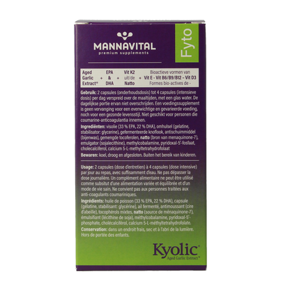 Mannavital Kyolic EPA & K2 80.00 Capsules