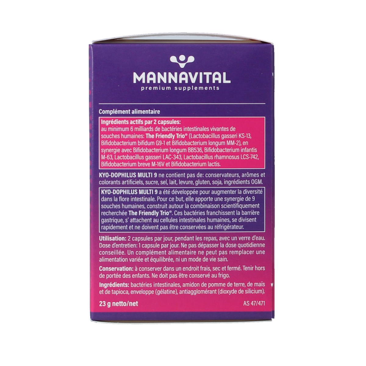 Mannavital Kyo dophilus multi 9 60.00 Capsules