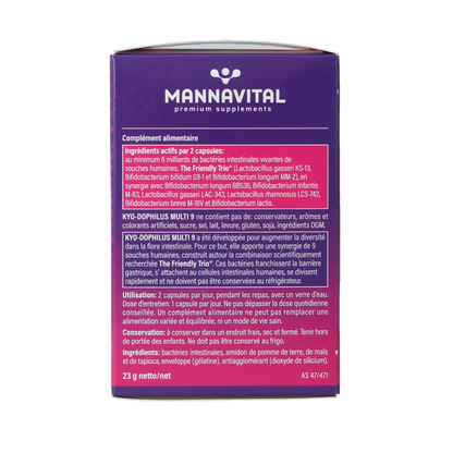 Mannavital Kyo dophilus multi 9 60.00 Capsules