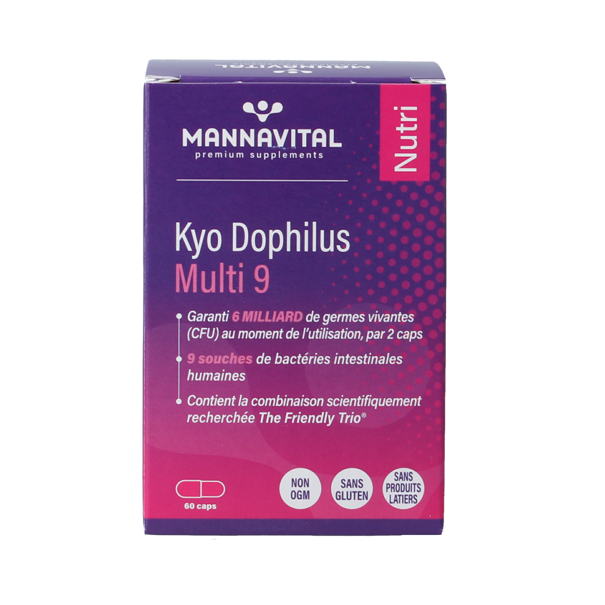 Mannavital Kyo dophilus multi 9 60.00 Capsules