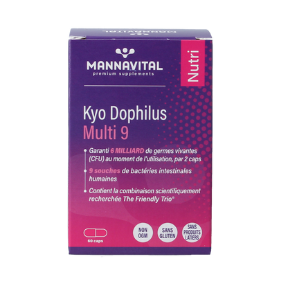 Mannavital Kyo dophilus multi 9 60.00 Capsules