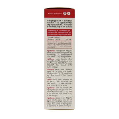 Biotona Acerola C 500 shots 2.2 gram bio 20 Stuks