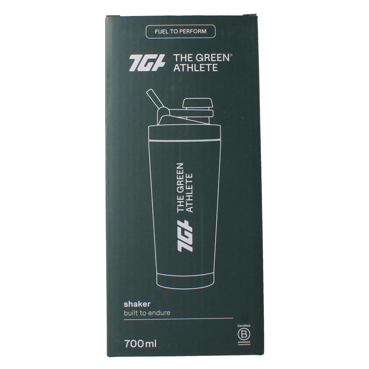 The Green Athlete Shaker 700ml 1.00 Stuks