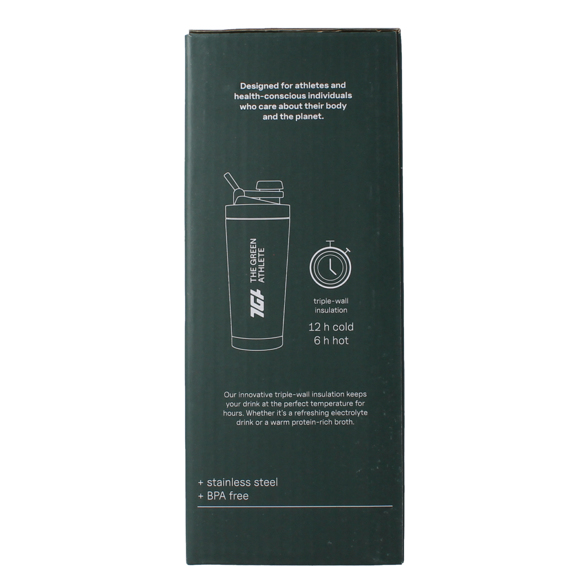 The Green Athlete Shaker 700ml 1.00 Stuks