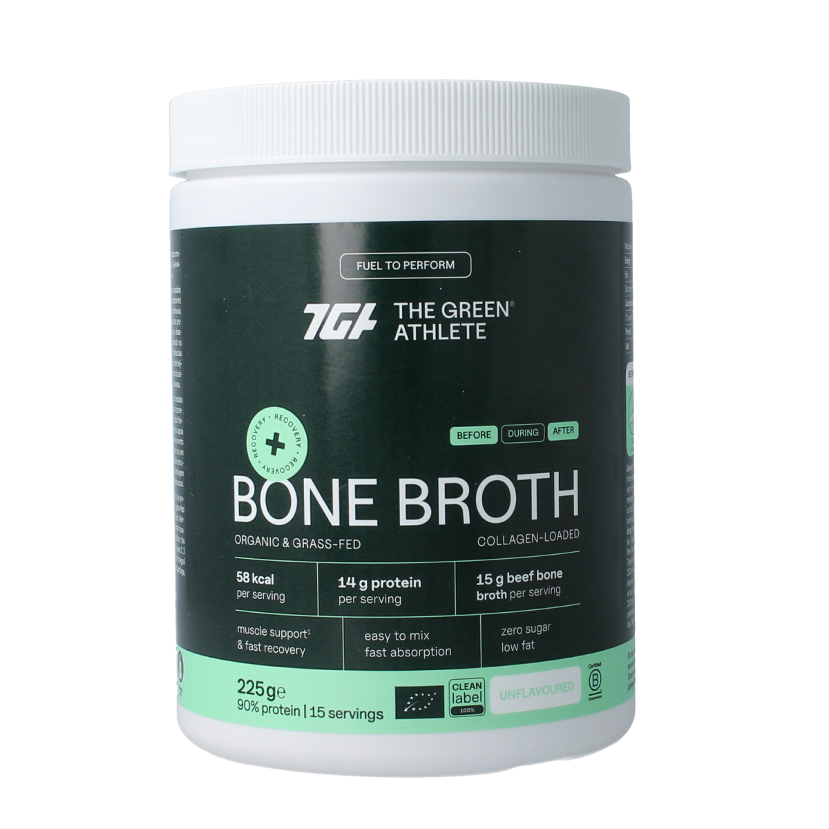 The Green Athlete Beef bone broth bio 225.00 Gram