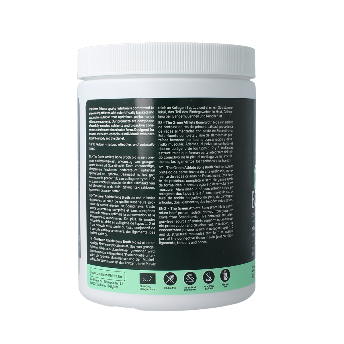 The Green Athlete Beef bone broth bio 225.00 Gram