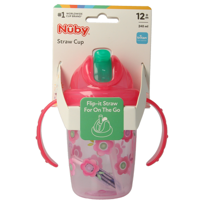 Nuby Antilekbeker flip-it met handvaten 1 Stuks
