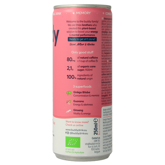 Buddy Drink pomegranate hibiscus bio 250.00 Milliliter