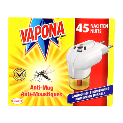 Vapona Anti mug stekker 45 nachten 1.00 Stuks