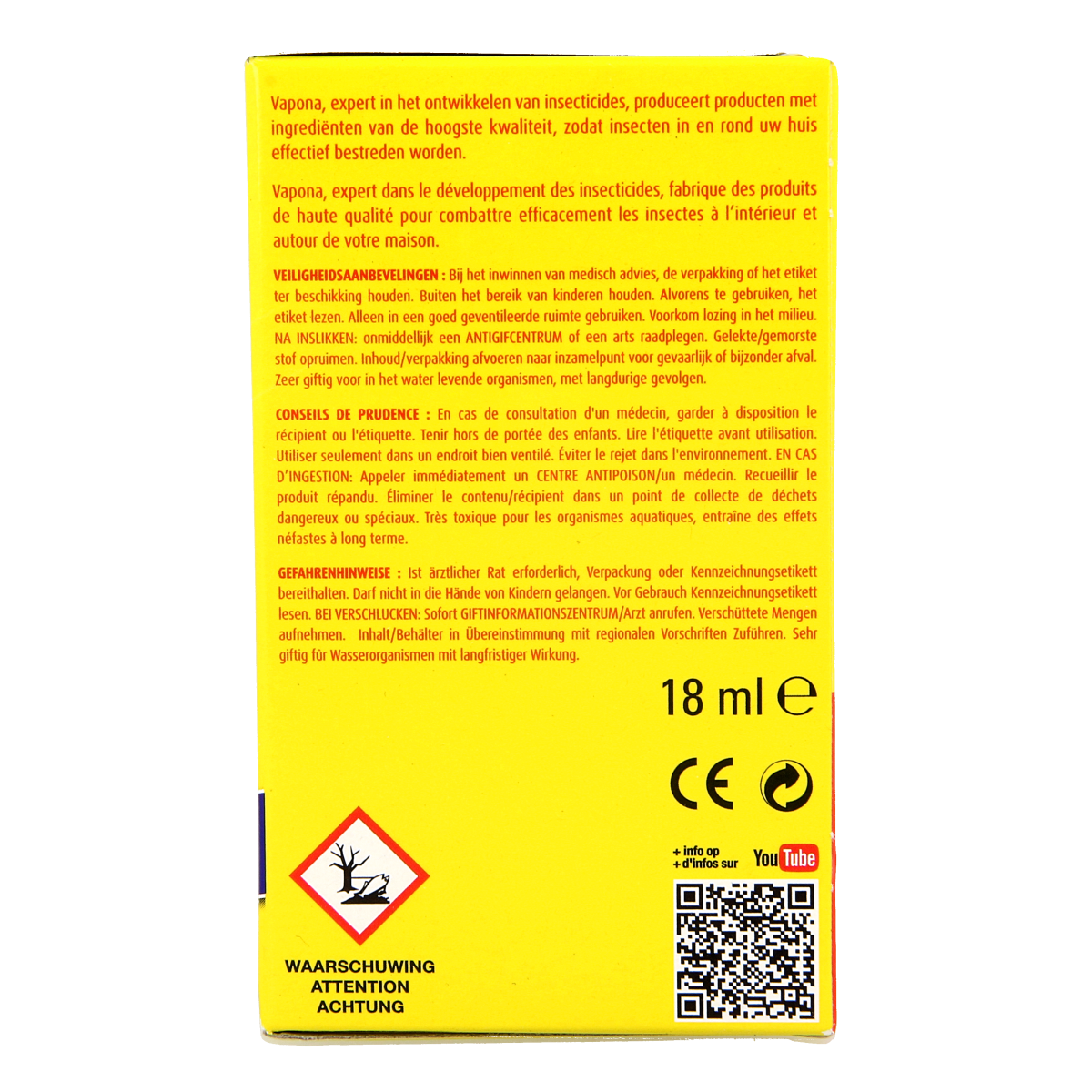 Vapona Anti mug stekker 45 nachten 1.00 Stuks